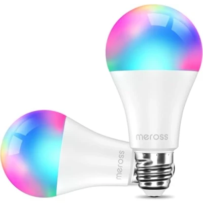 Image de Ampoule Connectée, LED Intelligente Compatible avec Alexa et Google Home, Lot de 2 WiFi RGBWW Dimmable Multicolore E27 (Équivalente 60W) Commande Vocale Contrôle à Distance