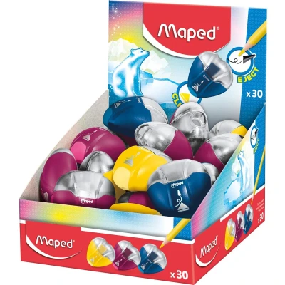 Afbeelding van Maped Potloodslijper I gloo Eject 1 gaats, Geassorteerde Kleuren Slijper