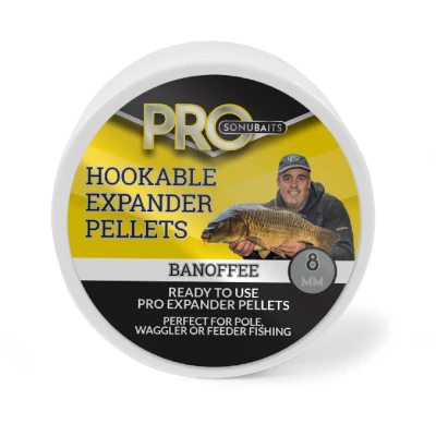 Image de Sonubaits Pro Hookable Expander Pellets (100g) Smaak : 8mm Banoffee