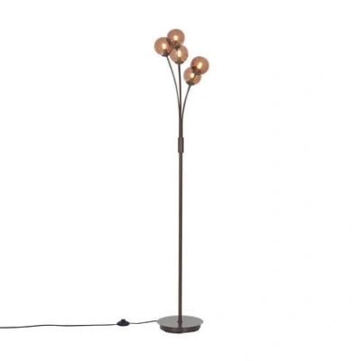 Afbeelding van QAZQA athens Design Vloerlamp Staande Lamp 1 lichts H 160 cm Brons Woonkamer Slaapkamer Keuken
