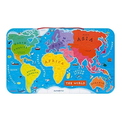 Image de Janod Puzzle Monde magnétique version anglaise