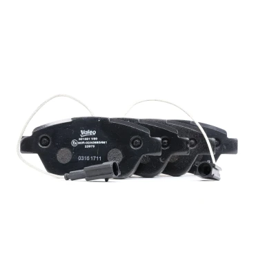 Afbeelding van VALEO 301051 Remblokkenset FIRST Vooras Incl. slijtage waarschuwingscontact Zonder anti kreukplaat FIAT: Punto Evo Hatchback, Grande Hatchback