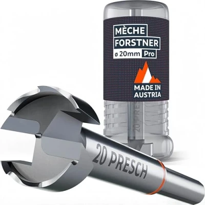 Afbeelding van Presch Forstnerboren Ø 20 mm ultrascherpe en duurzame gatsnijder zeer nauwkeurige centreerpunt voor perfecte ronde gaten betrouwbare prestaties met geoptimaliseerde duurzaamheid
