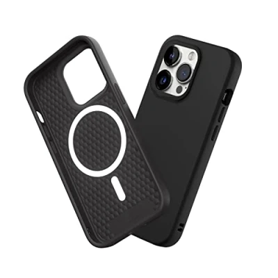 Afbeelding van RHINOSHIELD Hoesje compatibel met [iPhone 14 Pro] SolidSuit Magsafe dunne hoes schokabsorberende technologie en premium matte afwerking klassiek zwart