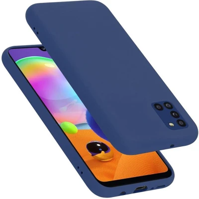 Afbeelding van Cadorabo Hoesje geschikt voor Samsung Galaxy A31 in LIQUID BLAUW Beschermhoes gemaakt van flexibel TPU silicone Case Cover