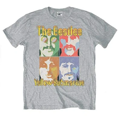 Afbeelding van The Beatles Yellow Submarine Sea Of Science Heren T shirt XXL Grijs