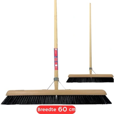 Afbeelding van Synx Tools Zaalveger 60 cm Paardenhaar / Kamerveger Zachte Bezem Bezems Binnen z