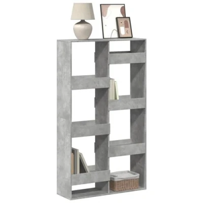Afbeelding van vidaXL Boekenkast 100x33x175 cm bewerkt hout betongrijs