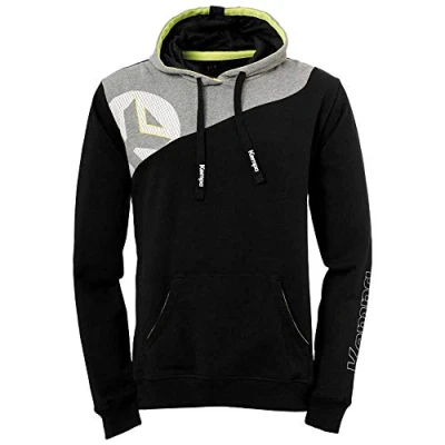 Afbeelding van Kempa Core 2.0 Hoody Kind Zwart Donker Grijs Melange Maat 128