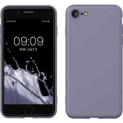 Afbeelding van kwmobile telefoonhoesje geschikt voor Apple iPhone SE (2022) / (2020) 8 7 Hoesje smartphone Back cover in vintage lavendel
