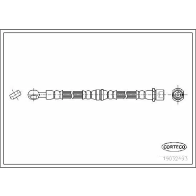 Afbeelding van CORTECO 19032493 Remslang Vooras 564