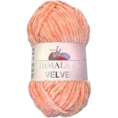 Afbeelding van Himalaya Velvet Dolfijnwol, 100 g, 40 kleuren om uit te kiezen, chenille breigaren, pluizige garen, glans, accessoire, kleding, dekens (90023, perzik)