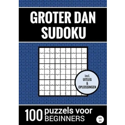 Afbeelding van Groter Dan Sudoku 100 Puzzels voor Beginners Nr. 34