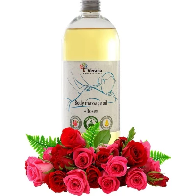 Afbeelding van Verana Natuurlijke Massageolie Rozen 1l