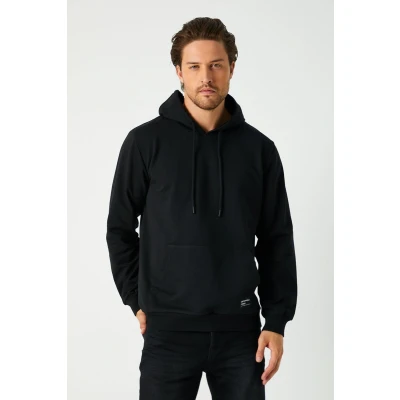 Afbeelding van Comeor Hoodie heren Zwart Dik 3XL