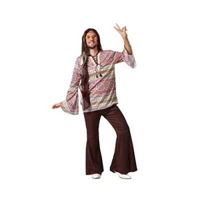 Afbeelding van Kostuums voor Volwassenen Hippie Maat XL