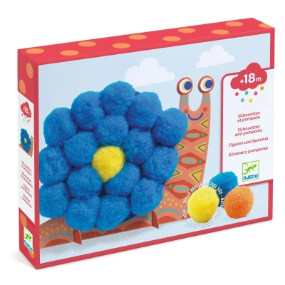 Afbeelding van Djeco knutselset pompons dieren