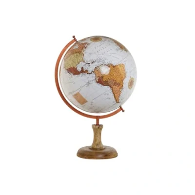 Afbeelding van Wereldbol Home ESPRIT Bruin PVC Mangohout 47 x 45 70 cm