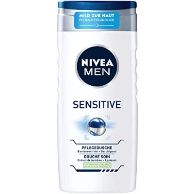 Afbeelding van Nivea Sensitive for Men verzorgende douches voor heren, 6 x 250 ml