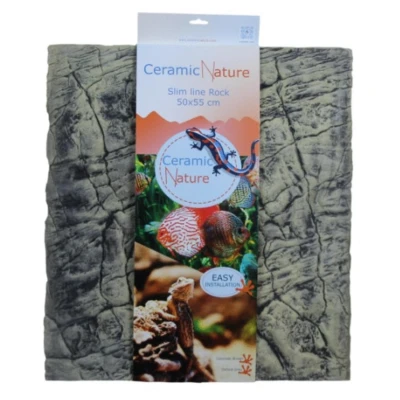 Afbeelding van Ceramicnature Cn Slimline Rock Colorado Brown Bruin Aquarium Achterwand 50x55 cm