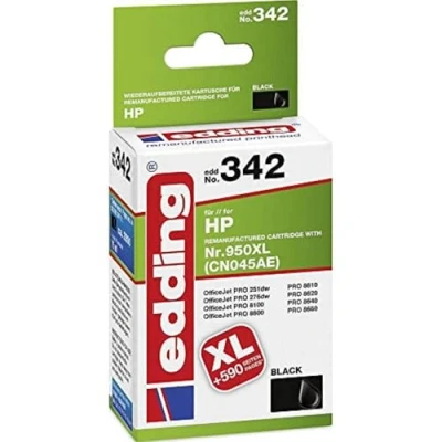 Afbeelding van Edding Inktcartridge vervangt HP 950XL, CN045AE Compatibel Zwart EDD 342