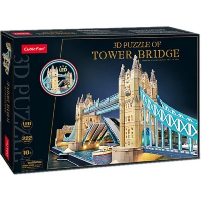 Afbeelding van Cubic Fun 3D Puzzel Tower Bridge LED 1 stuk