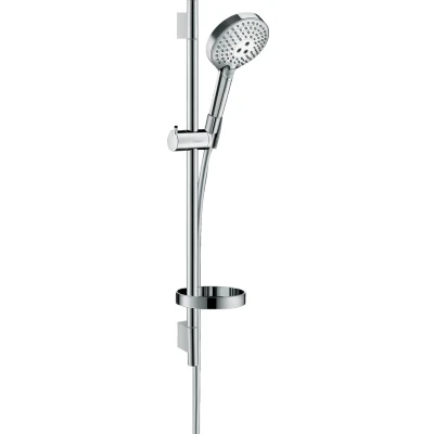 Afbeelding van hansgrohe Raindance Select S doucheset 120 3jet PowderRain met Unica&#039;S Puro glijstang 65 cm chroom