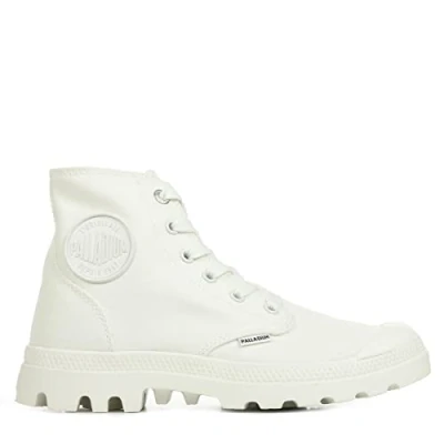 Afbeelding van Palladium Pampa Hi Monochroom, uniseks sneakers, Wit.
