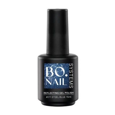 Afbeelding van BO.NAIL SYSTEMS BO Reflecting Gel Polish #011 Steel Blue (15ml) Blauw