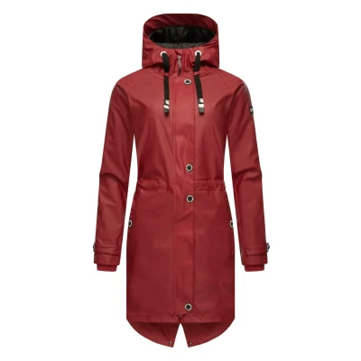 Afbeelding van Navahoo Rainy Flower Parka, Dames, Maat: XS, Blood red