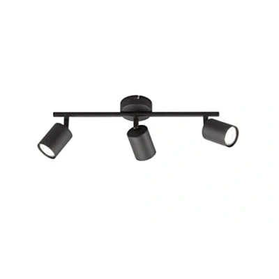 Afbeelding van Fischer &amp; Honsel Vano 21130 moderne plafondlamp, 3 lampen, GU10, 42 x 8 cm, metaal zand