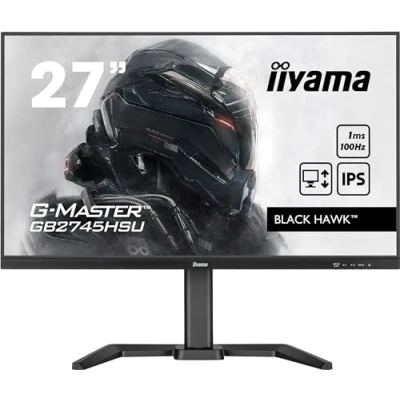 Image de iiyama G MASTER Black Hawk GB2745HSU B2 Écran LED 27&quot; 1920 x 1080 Full HD (1080p) @ 100 Hz IPS 300 cd/m² 1300:1 1 ms HDMI, DisplayPort haut parleurs noir mat