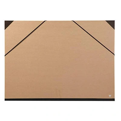 Image de Carton à dessin kraft brun élastiques 52x72cm