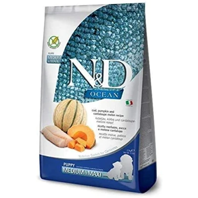 Afbeelding van N&amp;D Ocean Puppyvoeding Kabeljauw met Pompoen medium/maxi 2.5 kg.