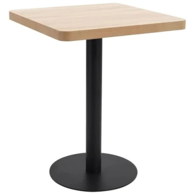 Afbeelding van Bistrotafel 60x60 cm MDF lichtbruin