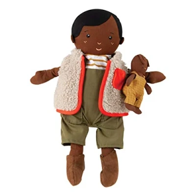 Afbeelding van Manhattan Toy Playdate Friends Ellis machinewasbaar en droger, 35,56 cm, pop met mini pluche konijn