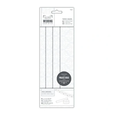 Afbeelding van Paper Chains (50pk) Wedding Damask