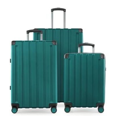 Afbeelding van HAUPTSTADTKOFFER Q Damm Hartschalenkoffer Trolley, TSA, 4 wielen, aqua groen, kofferset