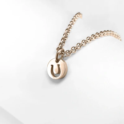 Image de Ponytail&amp;Co Pendentif Mini Fer à cheval Or Rose