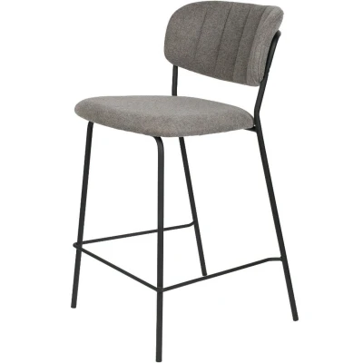Afbeelding van Viken barstoel 65 cm grijs zwart