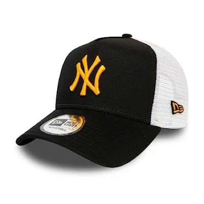 Afbeelding van New Era York Yankees Cap Trucker Kappe League Essential Basecap Mlb Baseball Schwarz One Size