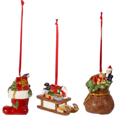 Afbeelding van Villeroy &amp; Boch Nostalgic Ornaments Kersthangers Cadeaus 3st