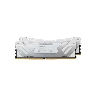 Image de Kingston FURY Renegade DDR5 kit 48 Go: 2 x 24 Go DIMM 288 broches 4200 MHz / PC5 67200 CL40 1.45 V mémoire sans tampon on die ECC blanc et argent