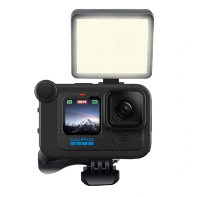 Afbeelding van Suptig Dimbaar led videolicht, wit licht, natuurlijk warm compatibel met Gopro Hero 13, 12, 11, 10, 9, 8, 7, 6, 5, 4, 3, 3+, Session, DJI Osmo,
