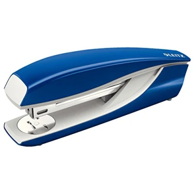 Afbeelding van Leitz Nietmachine voor kantoor, capaciteit 40 vellen, blauw, ergonomische metalen behuizing, incl. nietjes, productlijn NeXXt, 55040035