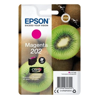 Image de Epson 202 4.1 ml magenta original blister cartouche d&#039;encre pour Expression Premium XP 6000 6005 6100 6105