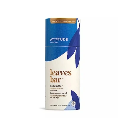Afbeelding van Attitude Leaves Bar Plasticvrije Body Butter Stick Sea Salt 85ml