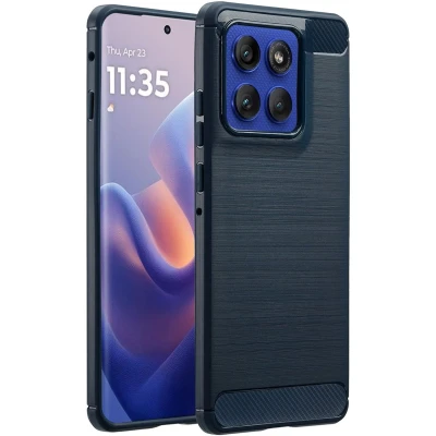 Afbeelding van imoshion Brushed Backcover voor de Motorola Edge 60 Pro Donkerblauw