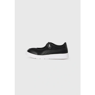 Afbeelding van Puma Courtflex V3 LINA Unisex Hardloopschoenen voor op de weg kinderen, Maat: 31, Black Schoenen