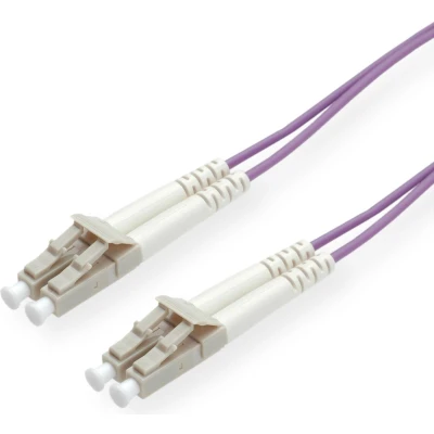 Afbeelding van ROLINE glasvezelkabel 50/125µm OM4, LC/LC, violet, 7 m